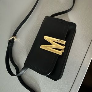 Moschino mini logo flap bag